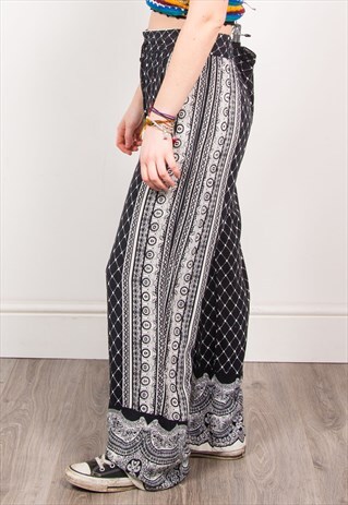 VINTAGE 90'S PATTERNED SUMMER TROUSERS