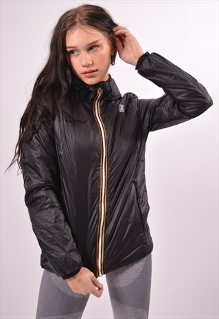 VINTAGE K-WAY PADDED JACKET BLACK
