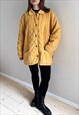 VINTAGE MUSTARD OVERSIZED QUILTED COAT
