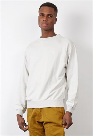 VINTAGE 90'S CHAMPION OFF-WHITE/GREY SWEATSHIRT