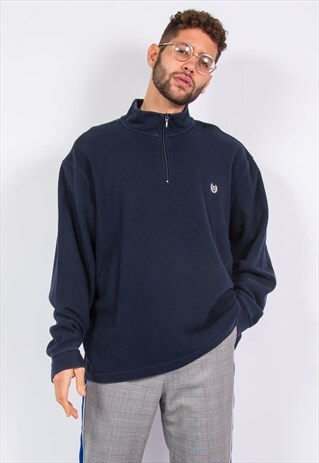 CHAPS 1/4 ZIP SWEATSHIRT