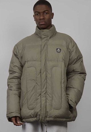 VINTAGE 90'S ADIDAS LIGHT KHAKI PUFFER JACKET