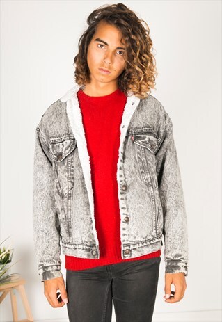 VINTAGE 80S LEVIS WINTER SHEEPSKIN JACKET / R1200C841