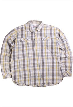 Vintage 90's Wrangler Shirt Check Button Up Long Sleeve