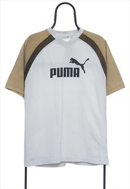 Vintage Puma White Logo TShirt Womens