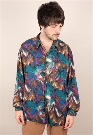 VINTAGE CRAZY PATTERN SHIRT ASM1492
