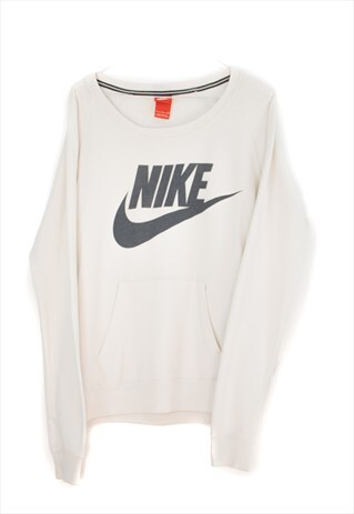 VINTAGE NIKE SWEATSHIRT IN WHITE S