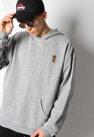 VINTAGE 90S GREY MINIMALIST LEVIS HOODIE