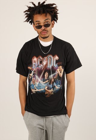 VINTAGE AC/DC BAND GRAPHIC T-SHIRT