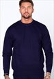54 Floral Essential Jumper Pullover Sweater - Navy Blue