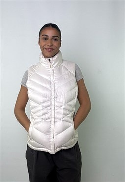 White 90s The North Face 550 Series Puffer Jacket Coat Gilet