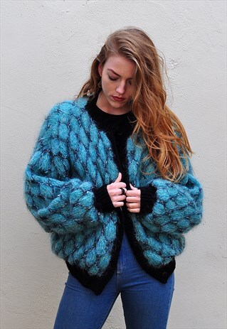 VINTAGE MOHAIR JACKET/ CARDY