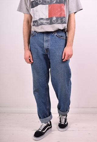 LEVI'S 550 MENS VINTAGE JEANS W34 L34 BLUE 90S
