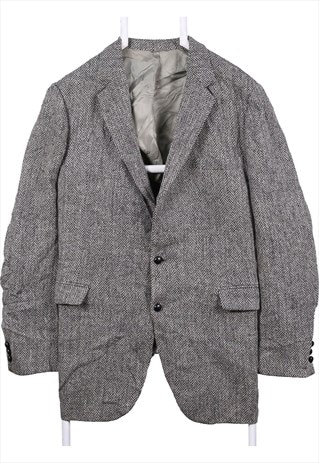 VINTAGE 90'S HARRIS TWEED BLAZER TWEED WOOL JACKET