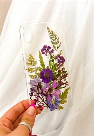 IPHONE XS MAX PRESSED FLOWER CASE/ PRESSED FLOWER COVER