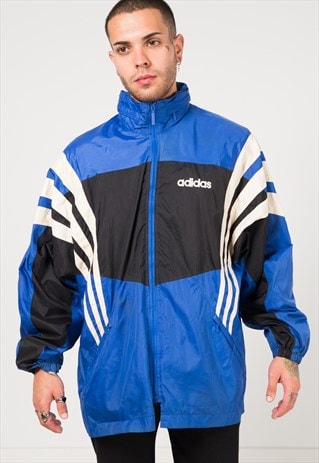 VINTAGE 80S ADIDAS RAINTCOAT JACKET/ S1098
