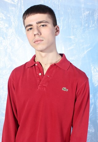 VINTAGE LACOSTE RED POLO SHIRT