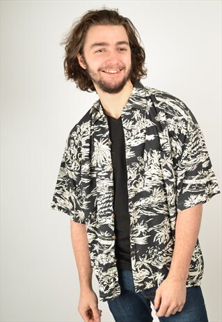VINTAGE HAWAIIAN PATTERNED FESTIVAL SHIRT
