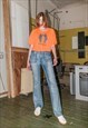 Vintage Y2K low-rise classic fit jeans in light wash