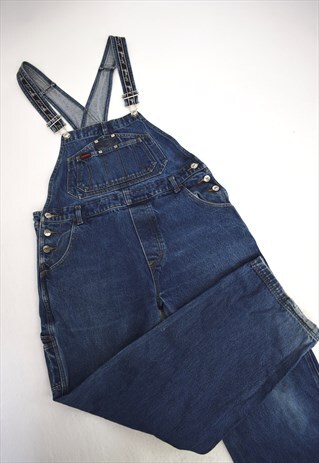 VINTAGE 90S FUBU BLUE DENIM DUNGAREES