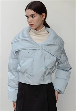 Women's Blue cotton-padded jacket AW Vol.1
