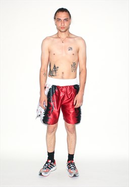 Vintage 00s kickboxing shorts in red