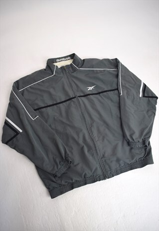 VINTAGE 90S REEBOK GREY SPORTS JACKET
