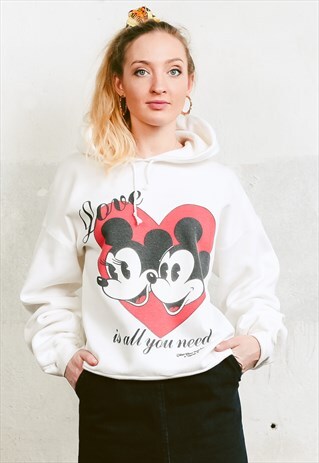 VINTAGE 90S 2000S CUTE CARTOON PRINT HOODIE