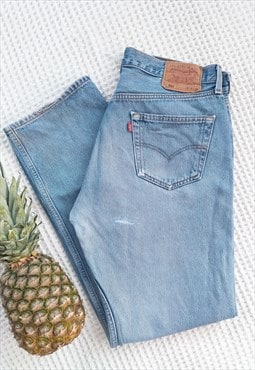 Vintage 90's 501 Straight Fit Levi Blue Jeans
