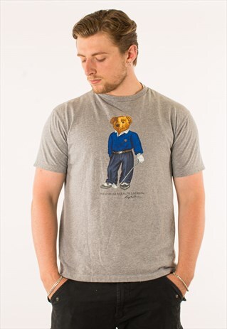 VINTAGE 90S POLO RALPH LAUREN BEAR T-SHIRT TEE
