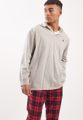 VINTAGE RALPH LAUREN LONG SLEEVED POLO TOP