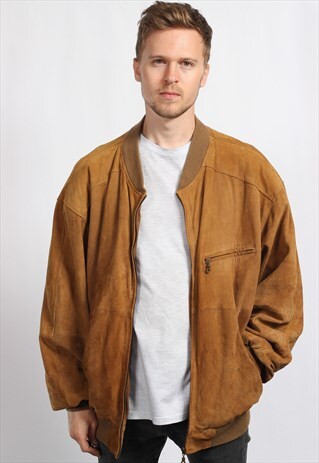 VINTAGE SUEDE BOMBER JACKET