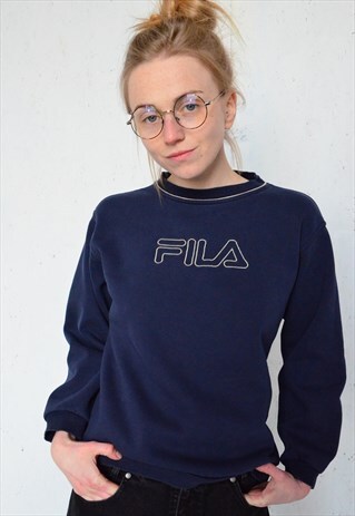 FILA VINTAGE 90S NAVY SWEATSHIRT