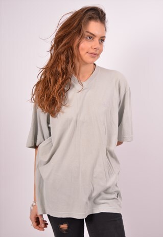VINTAGE ADIDAS T-SHIRT TOP GREY