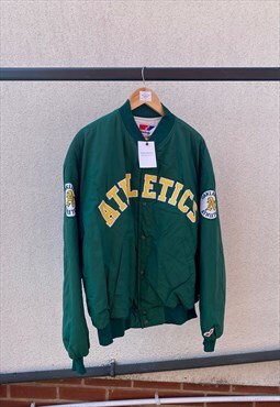 90s Vintage Swingster Forest Green Unisex Varsity Jacket