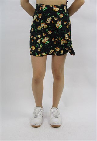 VINTAGE CUTE FLORAL PATTERNED SKIRT
