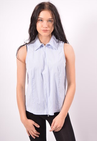 VINTAGE FRED PERRY SHIRT BLUE