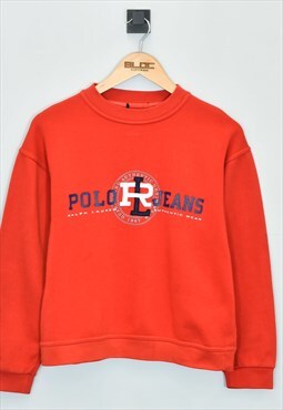 Vintage Ralph Lauren Sweatshirt Red XXXSmall
