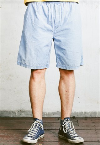 VINTAGE 90S DENIM LIKE SURFER SHORTS