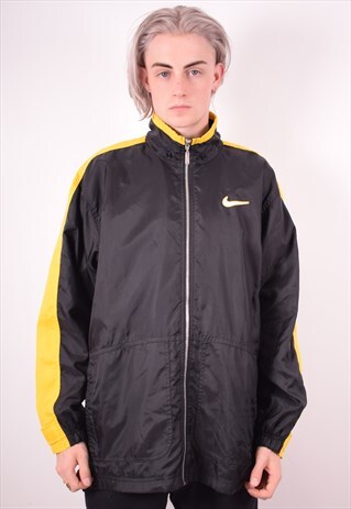 NIKE MENS VINTAGE JACKET LARGE BLACK 90S