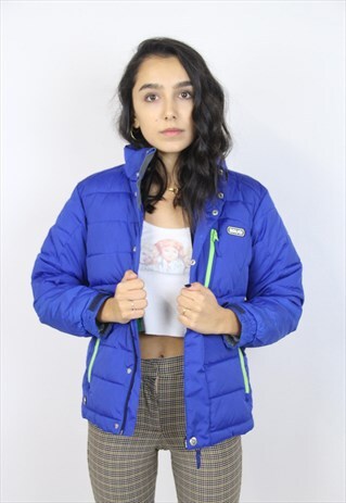 VINTAGE 90'S BLUE PADDED SPORTS JACKET
