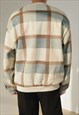 MEN'S VINTAGE PLAID WOOL SWEATER A VOL.3