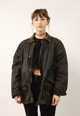 VINTAGE GREEN WAX JACKET