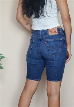 Vintage Levi's Denim Jorts Mom Shorts w Red Tab Back