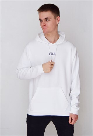 WHITE CBA (NAVY) HOODIE