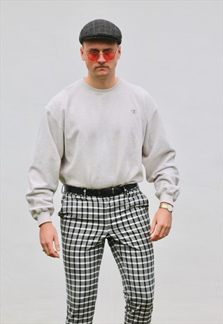 CHAMPION USA MINIMALIST SALT GREY SWEATSHIRT