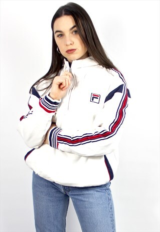 90'S RETRO WHITE HOODED SWEATSHIRT