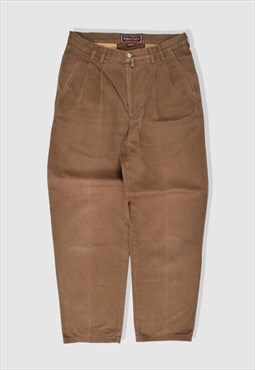 Vintage 90s Marlboro Classics Wide-Leg Trousers in Brown