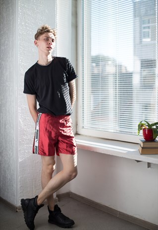 VINTAGE 80'S RED BOXER STYLE SHORTS