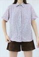 90s Vintage Multicoloured Floral Shirt (Size M)